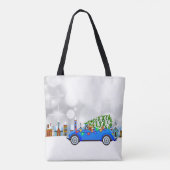 リトルブルーカー&ツリークリスマスカスタム トートバッグ (裏面)