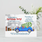 リトルブルーカー&ツリークリスマスカスタム 招待状 (スタンド正面)