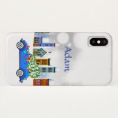 リトルブルーカー&ツリークリスマスカスタム Case-Mate iPhoneケース (裏面(横))