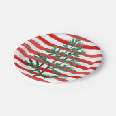 リトルブルートラックをテーマにしたクリスマスツリー ペーパープレート (アングル)