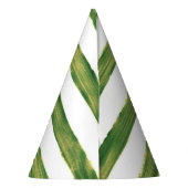 リトルブルートラックインスパイア誕生日 – グリーンストライプ パーティーハット (裏面)