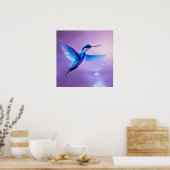 リトルブルーハミングバード ポスター (キッチン)