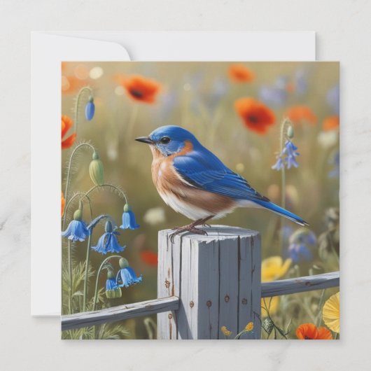 リトルブルーバードフラットホリデーカード シーズンカード (正面)