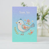 リトルブルーバードフローラサンキューカード サンキューカード (スタンド正面)