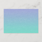 リトルブルーバードフローラ赤ちゃんシャワー エンクロージャーカード (裏面)