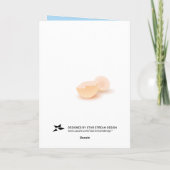 リトルブルーバードベビーシャワーサンキューカード サンキューカード (裏面)