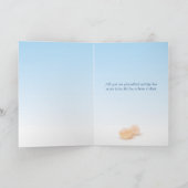 リトルブルーバードベビーシャワーサンキューカード サンキューカード (内部)