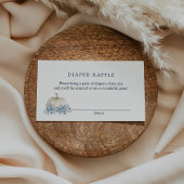 リトルブルーパンプキンおむつラッフルインサートカード エンクロージャーカード