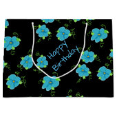 リトルブルーフローラ ラージペーパーバッグ (正面)