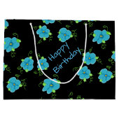 リトルブルーフローラ ラージペーパーバッグ (裏面)