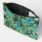 リトルブルーブルネラフラワーズフローラ アクセサリーポーチ (見開き)