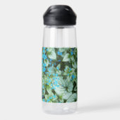 リトルブルーブルネラフラワーズフローラ ウォーターボトル (背面)