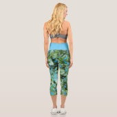 リトルブルーブルネラフラワーズフローラ カプリレギンス (裏面)