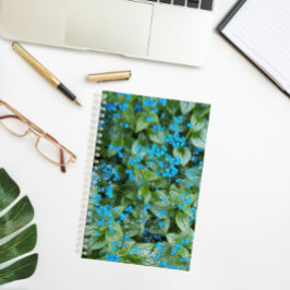 リトルブルーブルネラフラワーズフローラ ノートブック