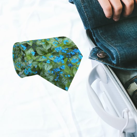 リトルブルーブルネラ花花柄 ネクタイ