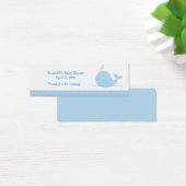 リトルブルーホエールシャワー/誕生日メッセージカード (デスク)