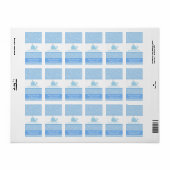 リトルブルーホエールミニチュアキャンディーラッパー ラベル (フルシート)