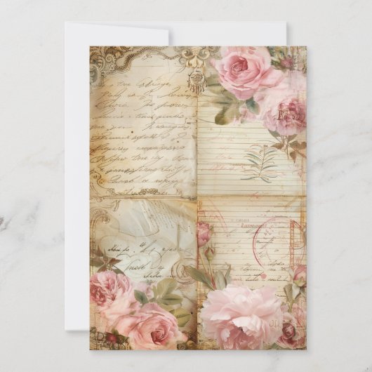 リトルブルームズ ベイビースプリンクル | ソフトパステル 招待状 (正面)