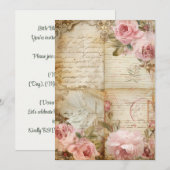 リトルブルームズ ベイビースプリンクル | ソフトパステル 招待状 (正面/裏面)