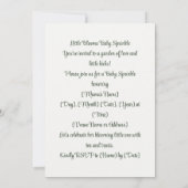 リトルブルームズ ベイビー スプリンкл | ブラッシュ＆セージ 招待状 (裏面)