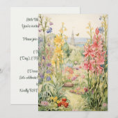 リトルブルームベイビースプリンクル | フラワーデザインガーデン 招待状 (正面/裏面)