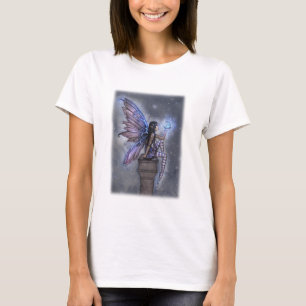 リトルブルームーン 魔法の妖精 ファンタジーアート Tシャツ