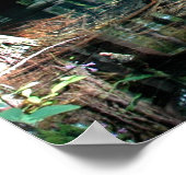 リトルブルー春プールプリント ポスター (角)