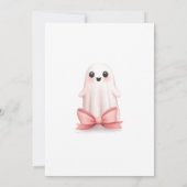 リトルブーに会う準備をしようというハロウィンの招待状 招待状 (裏面)