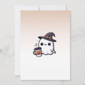 リトルブーに会う準備をしようというハロウィンの招待状 招待状 (裏面)