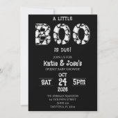 リトルブーに小さなゴーストがやってくる！ベイビーシャワーの招待状 招待状 (正面)