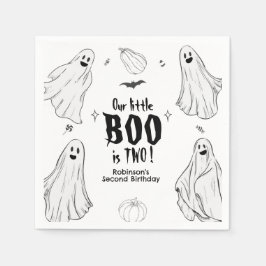 リトルブーはハロウィン2歳の誕生日 スタンダードカクテルナプキン