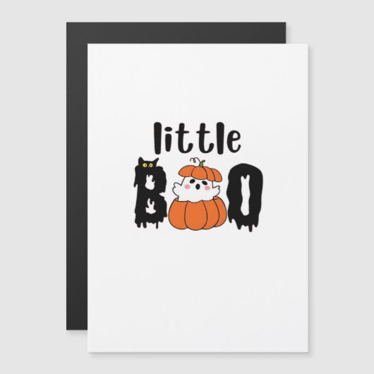 リトルブーカワイハロウィーンカボチャネコヴィンテージスタイル (正面/裏面)