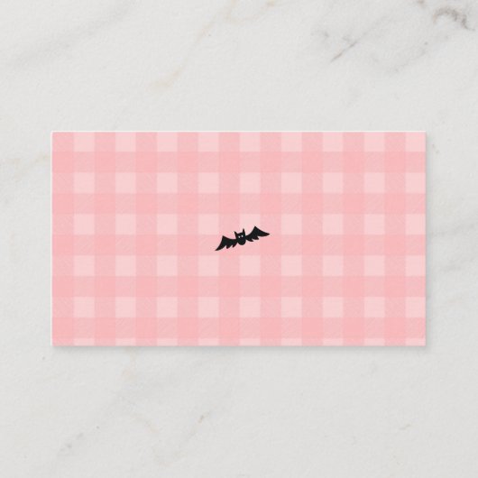 リトルブーガールベビーシャワーオムツラッフルチケット エンクロージャーカード (裏面)