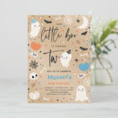 リトルブーキュートブルー幽霊2nd誕生日パーティー 招待状 (スタンド正面)