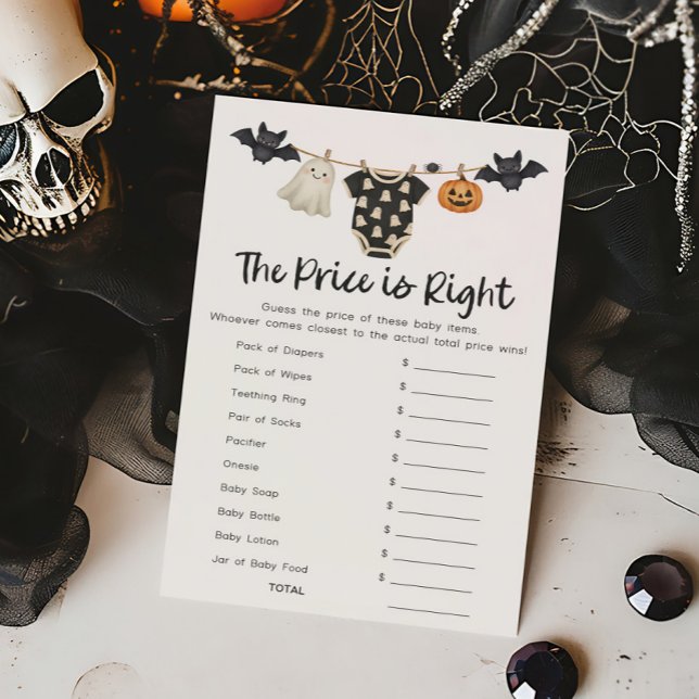 リトルブークラシーン・ザ・プライスイズライトゲーム (A Little Boo Halloween Baby Clothes Baby Shower The Price Is Right Game)