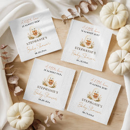 リトルブーゴーストパンプキンハロウィンベビーシャワー スタンダードカクテルナプキン
