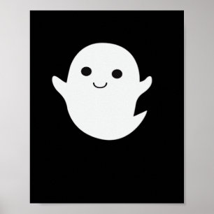 リトルブーハロウィンプリントデザイン ポスター