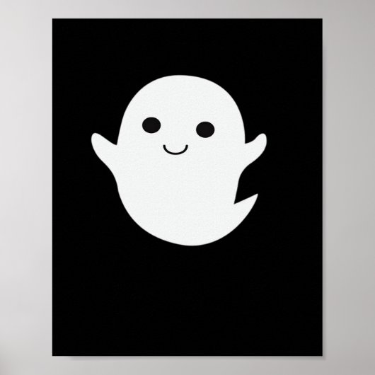 リトルブーハロウィンプリントデザイン ポスター (正面)