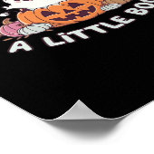 リトルブーハロウィンプリントデザイン ポスター (角)