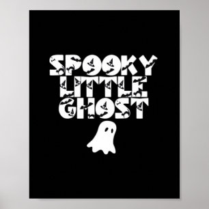 リトルブーハロウィンプリントデザイン ポスター
