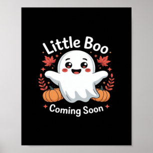 リトルブーハロウィンプリントデザイン ポスター