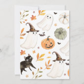 リトルブーハロウィンベイビーシャワー招待状 招待状 (裏面)