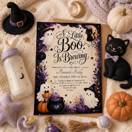 リトルブーハロウィンベイビーシャワー 招待状