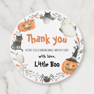 リトルブーハロウィンベビーシャワーファバータグ フェイバータグ