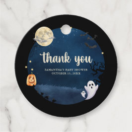 リトルブーハロウィンベビーシャワー フェイバータグ