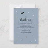 リトルブーハロウィーン幽霊ボーイベビーシャワー サンキューカード (正面)