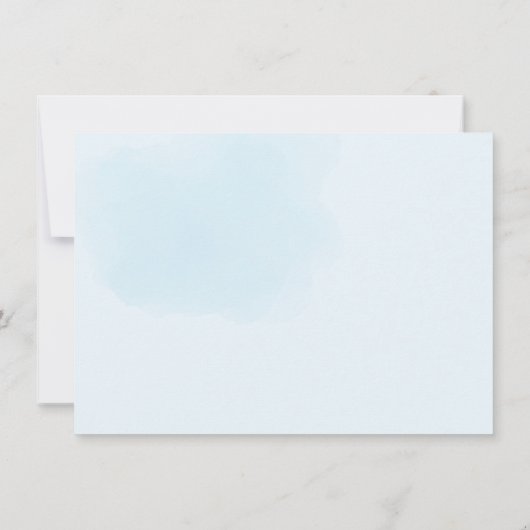 リトルブーハロウィーン幽霊少年の赤ちゃんシャワー サンキューカード (裏面)