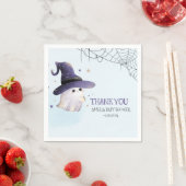 リトルブーハロウィーン幽霊少年の赤ちゃんシャワー スタンダードカクテルナプキン (インサイチュ)