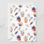 リトルブーハローウィンパーティフードベビーシャワー 招待状 (裏面)