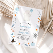 リトルブーブルー幽霊ハロウィンベイビーシャワー 招待状